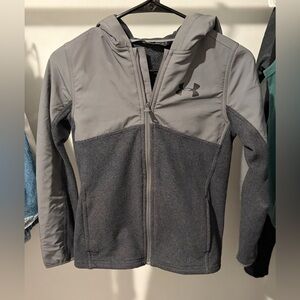 Under Armour Kids Two-Tone Gray Jacket size youth medium